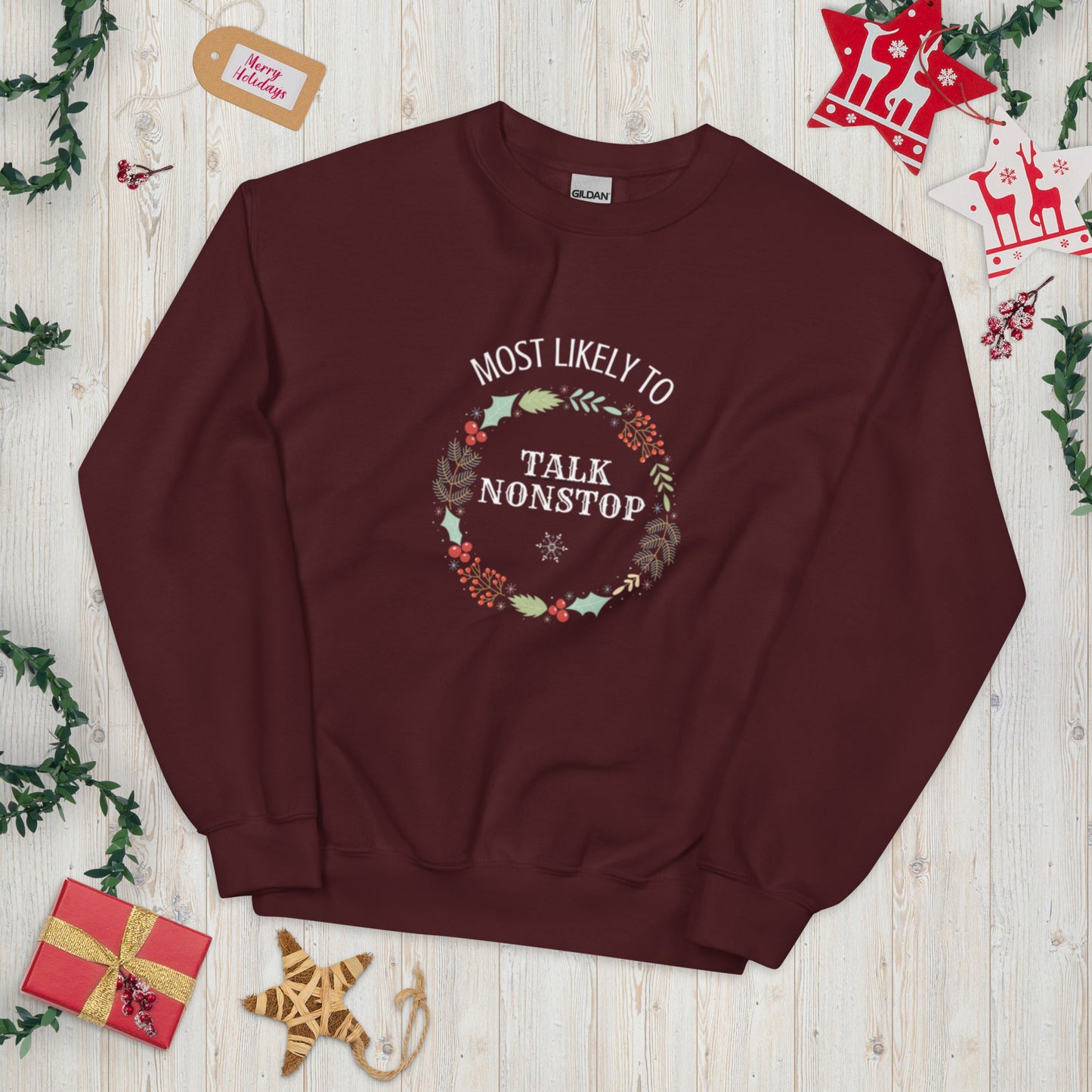 MLT Talk Nonstop | Holiday Sweatshirt